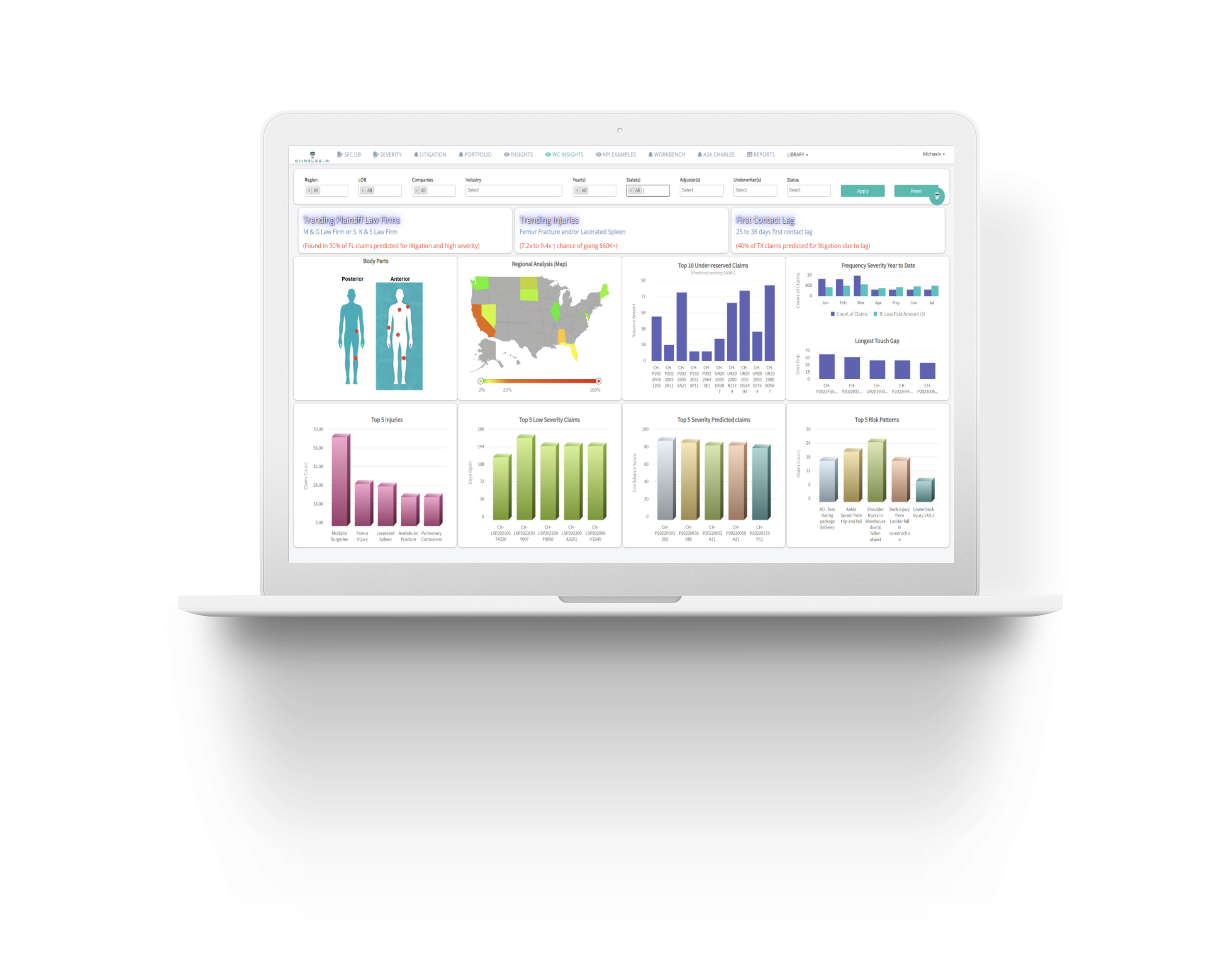 FindCharlee dashboard preview — Identify & Flag
