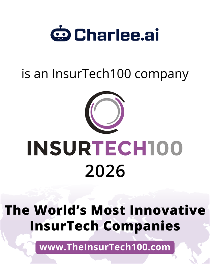 Charlee.ai is an InsurTech100 company for 2026